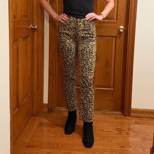 J. Crew Leopard Print Cropped Pants